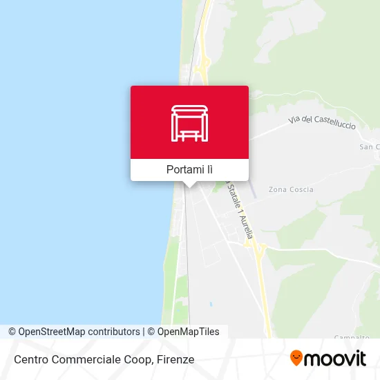 Mappa Centro Commerciale Coop