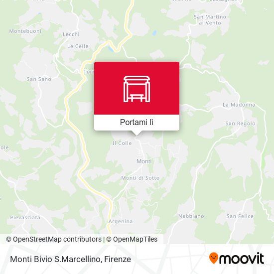Mappa Monti Bivio S.Marcellino
