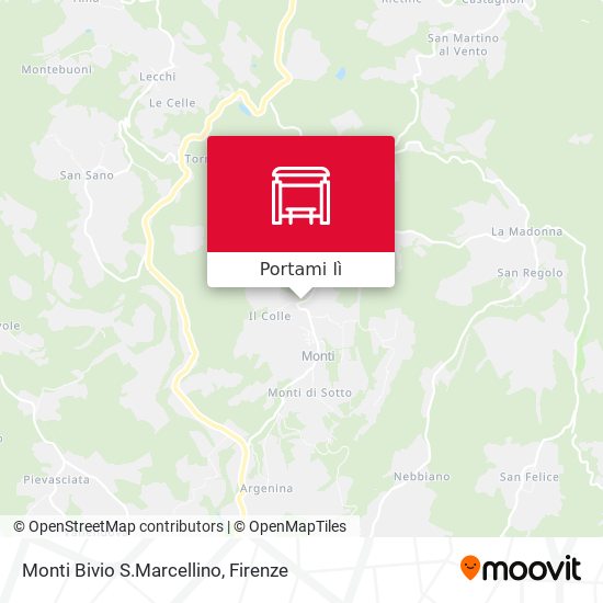 Mappa Monti Bivio S.Marcellino