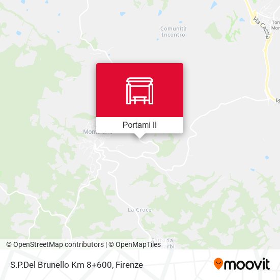 Mappa S.P.Del Brunello Km 8+600