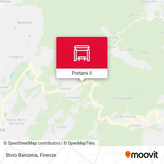 Mappa Bivio Banzena