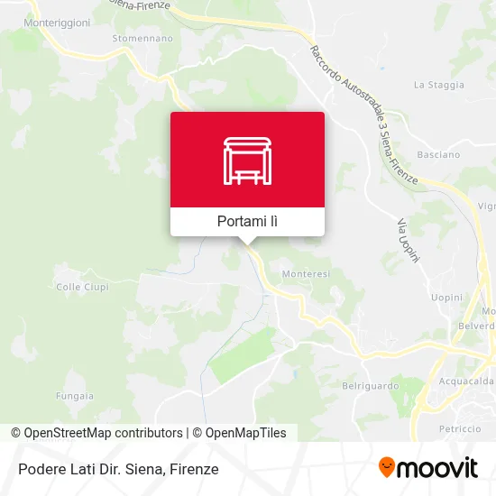 Mappa Podere Lati Dir. Siena