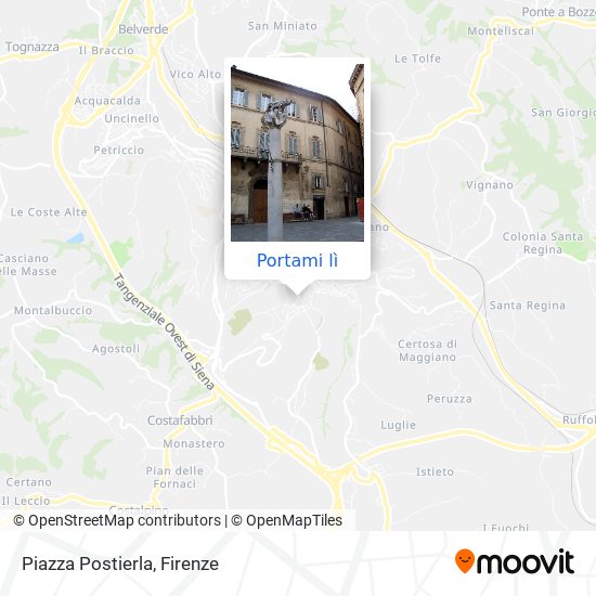 Mappa Piazza Postierla