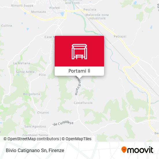 Mappa Bivio Catignano                   Sn