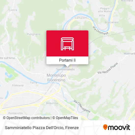 Mappa Samminiatello Piazza Dell'Orcio