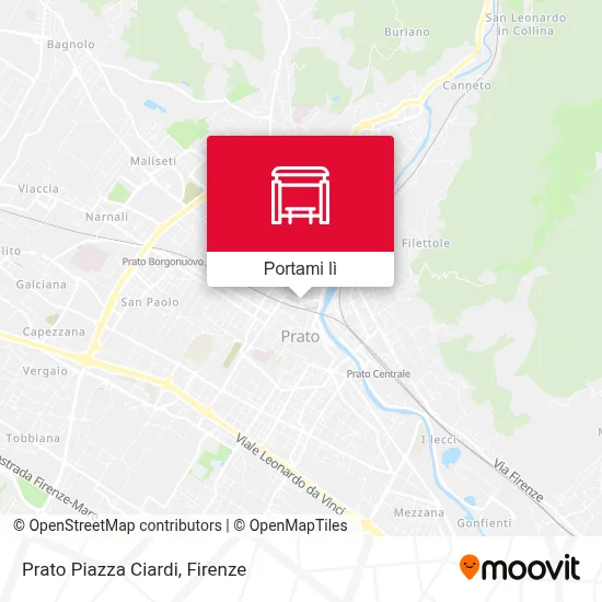 Mappa Prato Piazza Ciardi