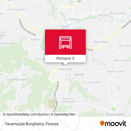 Mappa Tavarnuzze Borghetto