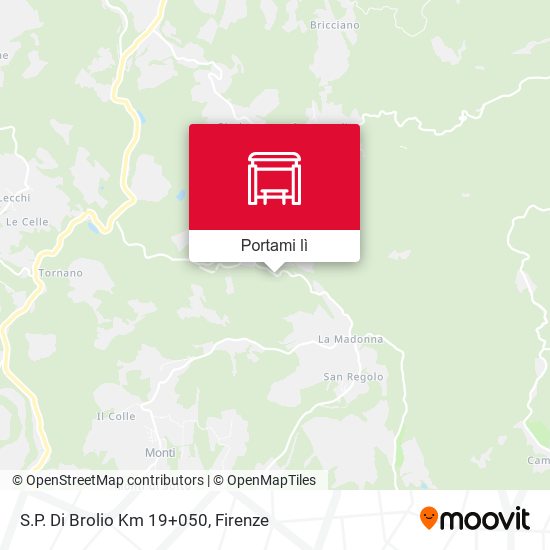Mappa S.P. Di Brolio Km 19+050