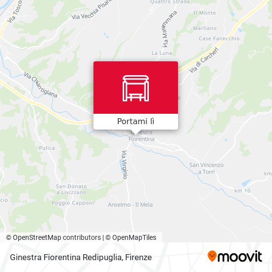 Mappa Ginestra Fiorentina Redipuglia
