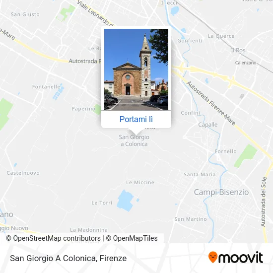 Mappa San Giorgio A Colonica