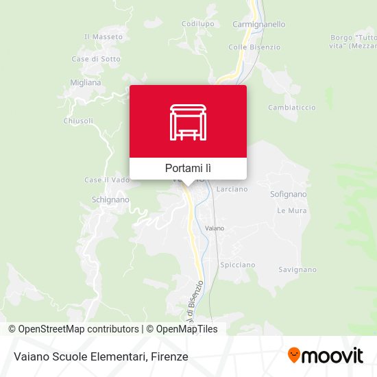 Mappa Vaiano Scuole Elementari