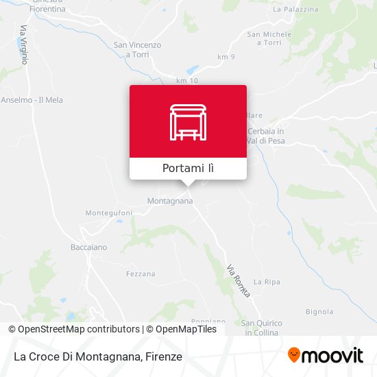 Mappa La Croce Di Montagnana