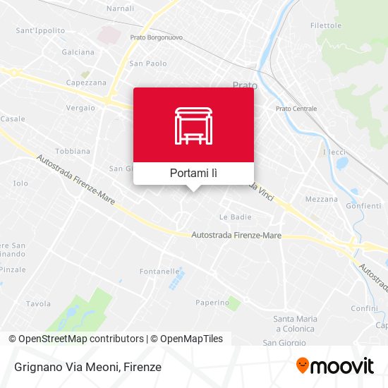 Mappa Grignano Via Meoni