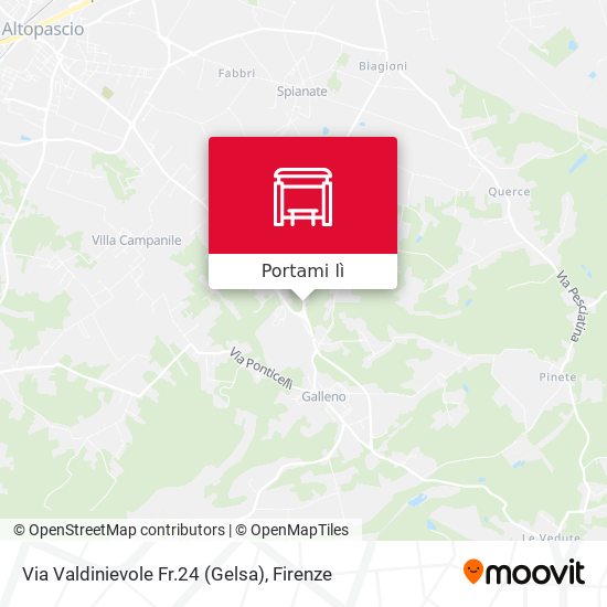 Mappa Via Valdinievole Fr.24 (Gelsa)