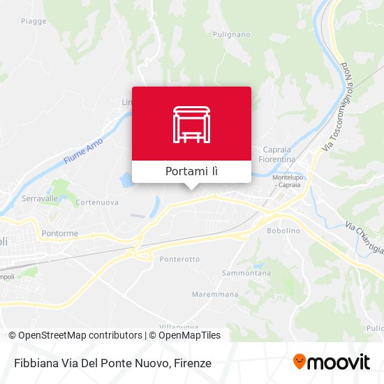 Mappa Fibbiana Via Del Ponte Nuovo
