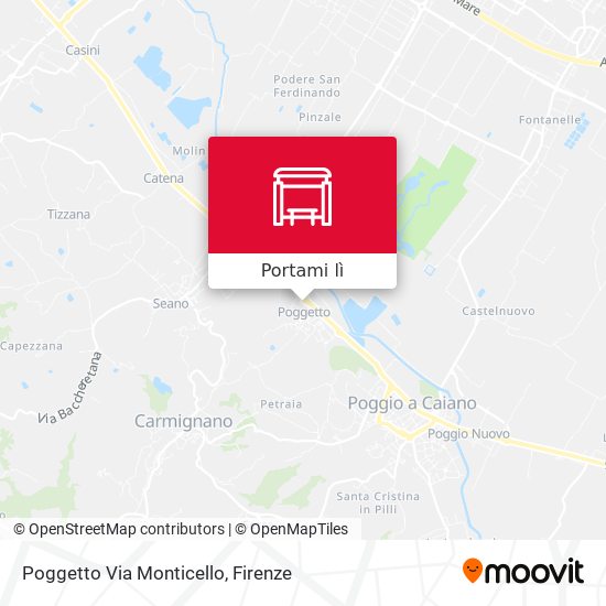 Mappa Poggetto Via Monticello