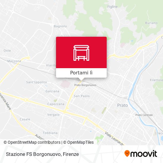 Mappa Stazione FS Borgonuovo