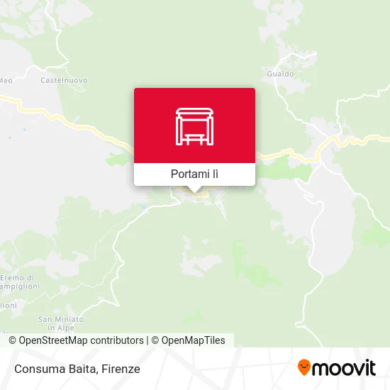 Mappa Consuma Baita