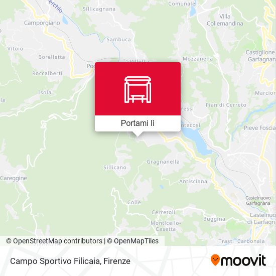 Mappa Campo Sportivo Filicaia