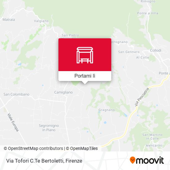 Mappa Via Tofori C.Te Bertoletti