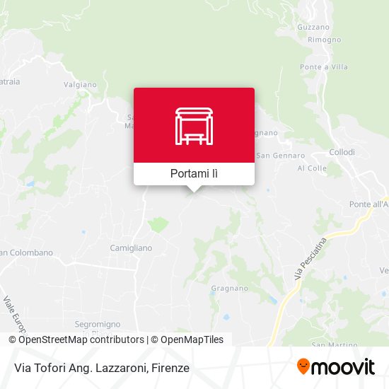 Mappa Via Tofori Ang. Lazzaroni