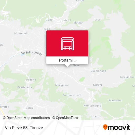 Mappa Via Pieve 58