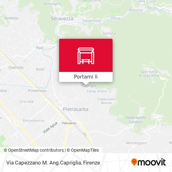 Mappa Via Capezzano M. Ang.Capriglia