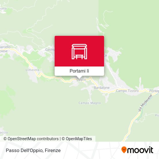 Mappa Passo Dell'Oppio