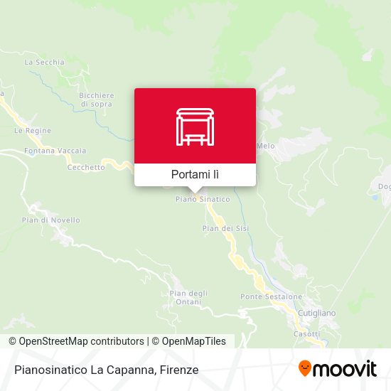 Mappa Pianosinatico La Capanna