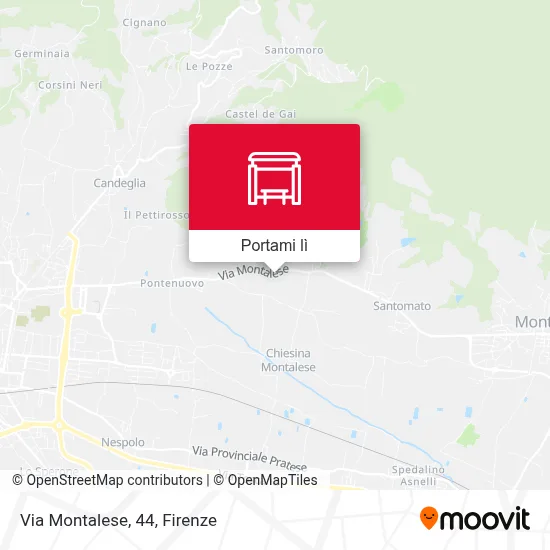 Mappa Via Montalese, 44