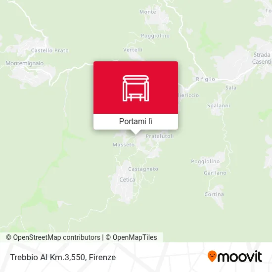 Mappa Trebbio Al Km.3,550