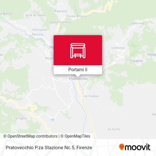 Mappa Pratovecchio P.za Stazione Nc.5