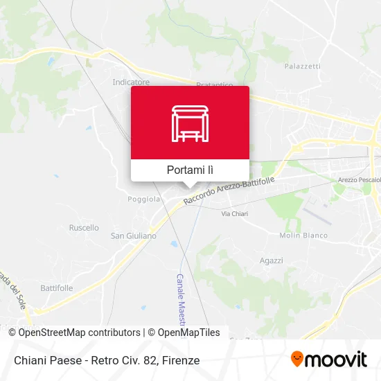 Mappa Chiani Paese - Retro Civ. 82