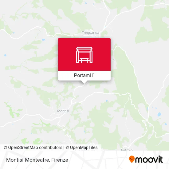 Mappa Montisi-Monteafre