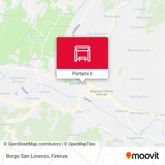 Mappa Borgo San Lorenzo
