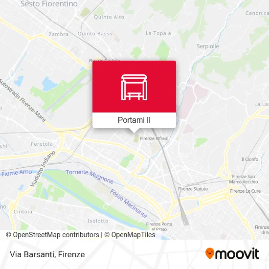 Mappa Via Barsanti