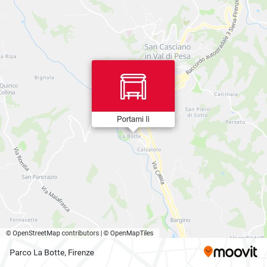 Mappa Parco La Botte