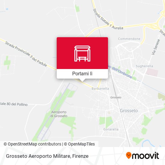 Mappa Grosseto Aeroporto Militare