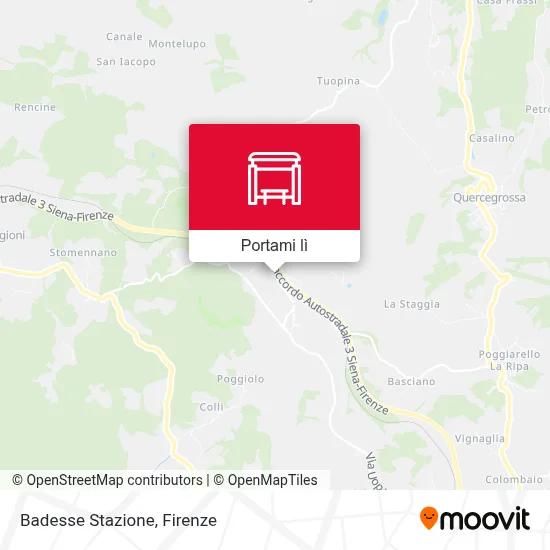 Mappa Badesse Stazione