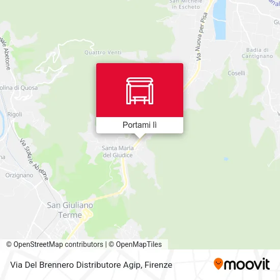 Mappa Via Del Brennero Distributore Agip