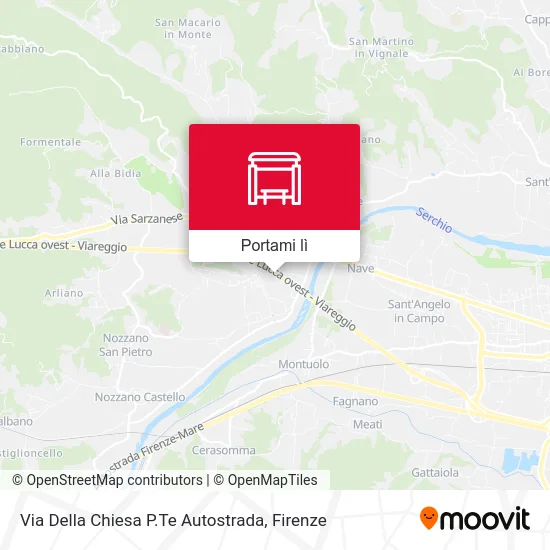 Mappa Via Della Chiesa P.Te Autostrada