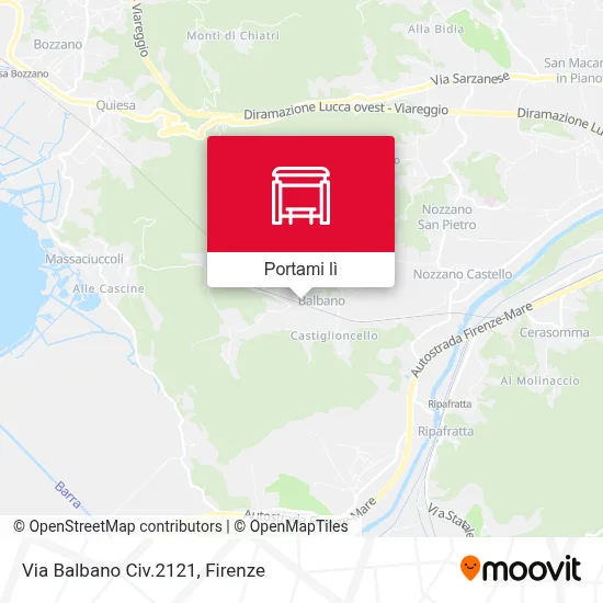 Mappa Via Balbano Civ.2121