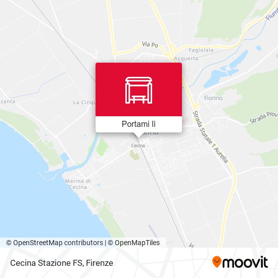 Mappa Cecina Stazione FS