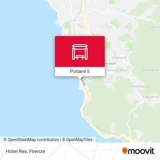 Mappa Hotel Rex