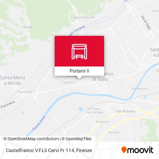 Mappa Castelfranco V.F.Lli Cervi Fr 114
