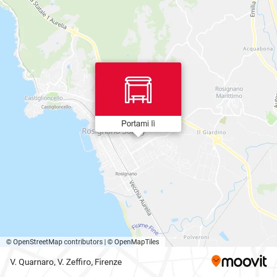 Mappa V. Quarnaro,  V. Zeffiro