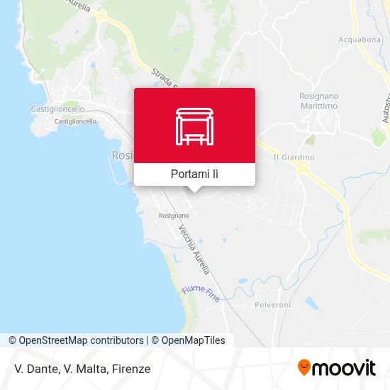 Mappa V. Dante, V. Malta
