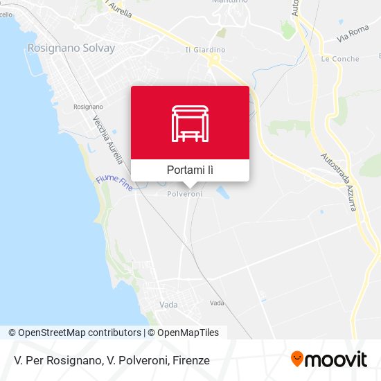 Mappa V. Per Rosignano, V. Polveroni