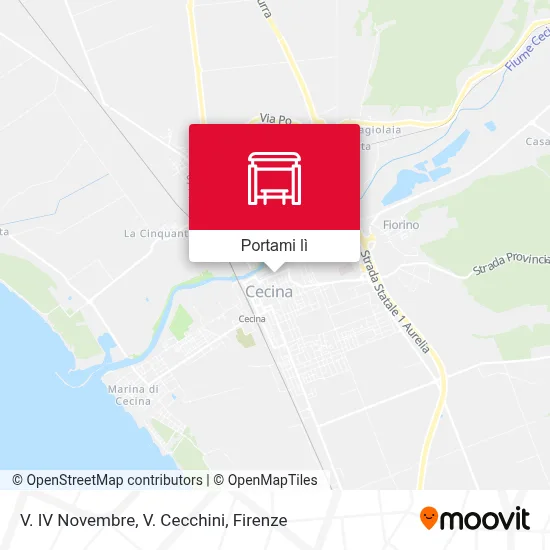 Mappa V. IV Novembre,  V. Cecchini