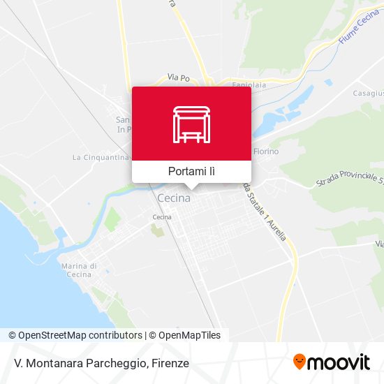 Mappa V. Montanara Parcheggio